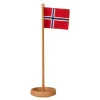 Tha Table Flag norsk flagg 39 cm eik/tekstil