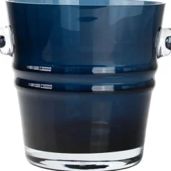 The bucket lykt/vase 16 cm blå