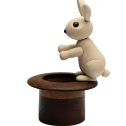 The Magic Hat trefigur kanin 9cm og hatt 5,8 cm