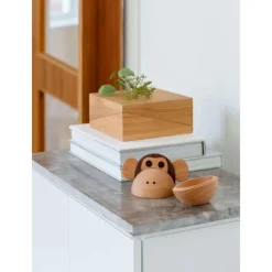 The Monkey Bowl figur 11,2 cm bøk