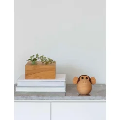 The Monkey Bowl figur 11,2 cm bøk