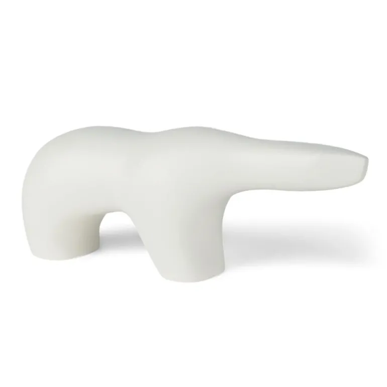 The Polar Bear trefigur isbjørnen 9,8 cm hvit