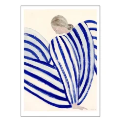 The Poster Club x Sofia Lind poster 50x70 cm blue stripe at concorde