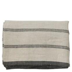 Thea duk 145x330 beige/denim stripe