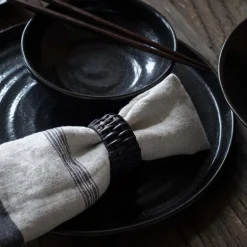 Thea serviett 50x50 cm denim stripe