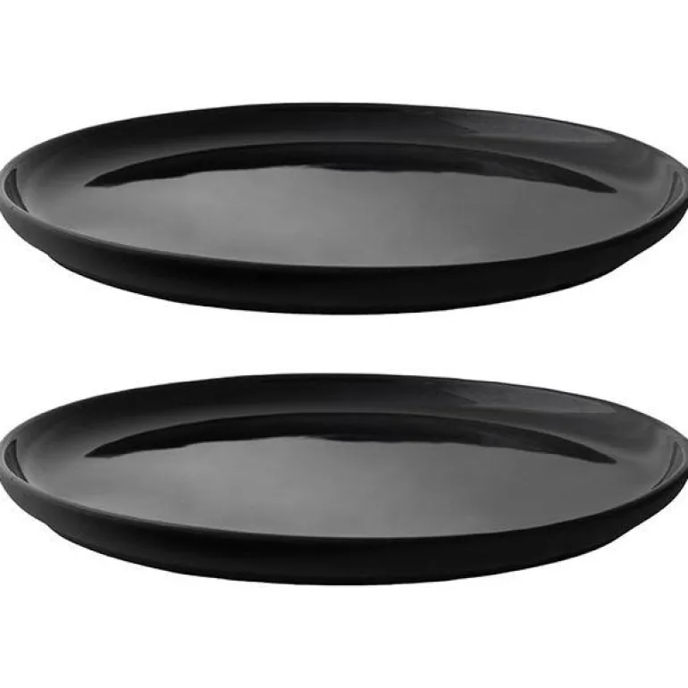 Theo tallerken 22 cm 2 stk svart