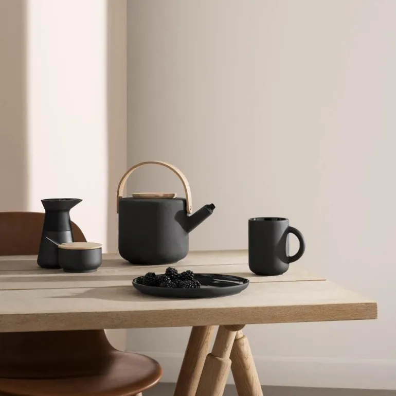 Theo tallerken 22 cm 2 stk svart