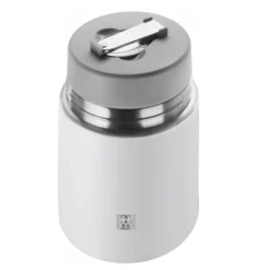 Thermo mattermos m/skje 70 cl sølv/hvit