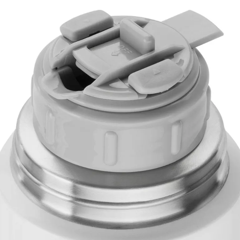 Thermo termos 1L sølv/hvit