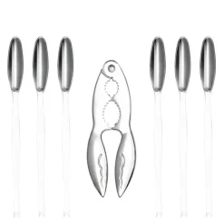 Tide skalldyrsett 7 deler krom