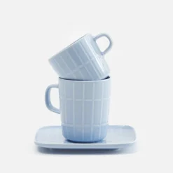 Tiiliskivi asjett 15x12 cm lys blå