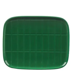 Tiiliskivi asjett 15x12 cm mørk grønn