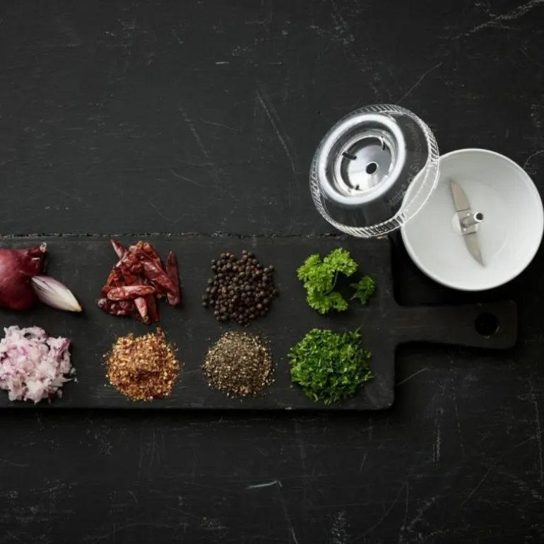 Tilbehør processor til hakking hvit