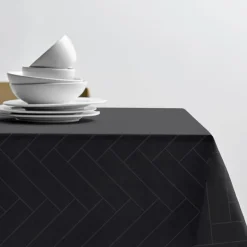 Tiles damask duk 140x270 cm ash