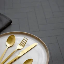 Tiles damask duk 140x320 cm ash