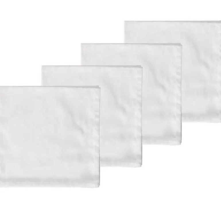 Tiles damask tøyserviett 4 stk off white