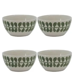 Tina Vegetable skål 4 stk Ø10 cmhvit/grønn