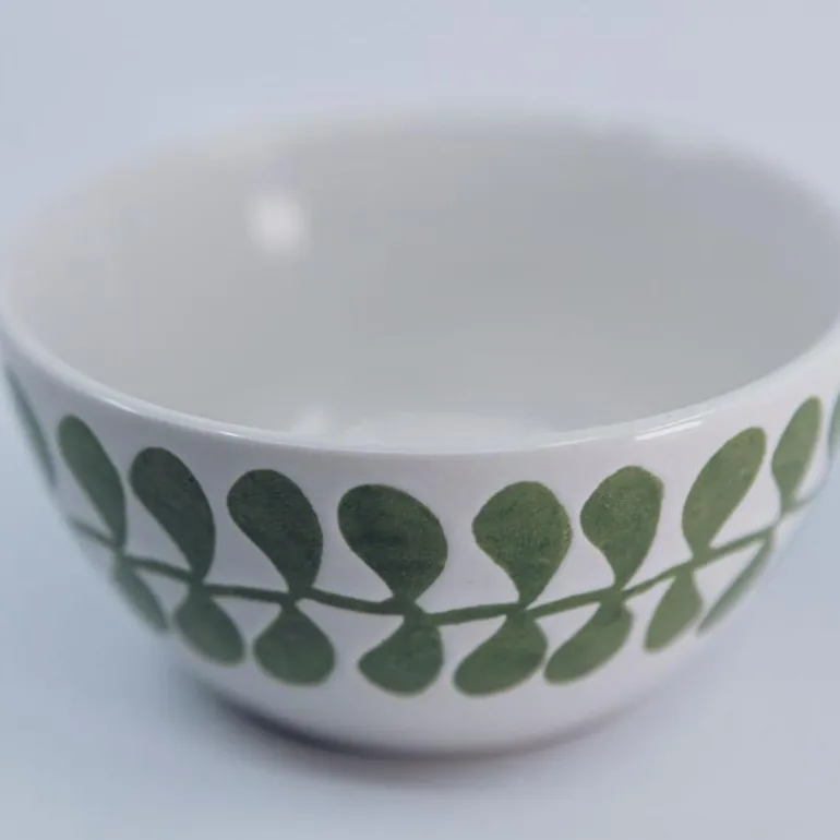 Tina Vegetable skål 4 stk Ø10 cmhvit/grønn