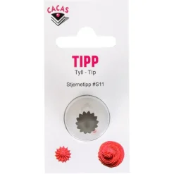 Tipp stjerne åpen medium S11