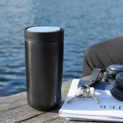 To Go Click termokopp 0,4L stål svart