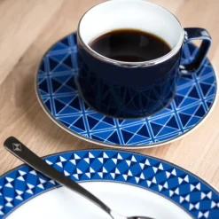 Tokyo Origami kaffeskål 15 cm Blå