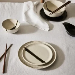 Toledo skål 16 cm hvit/svart/grønn