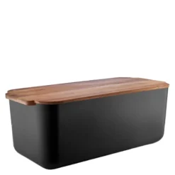 Tools brødboks med bambuslokk 42x19x15,5 cm svart