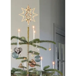 Top Star toppstjerne medium 21 cm sølv