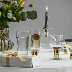 Top vase/lysestake 18 cm gull