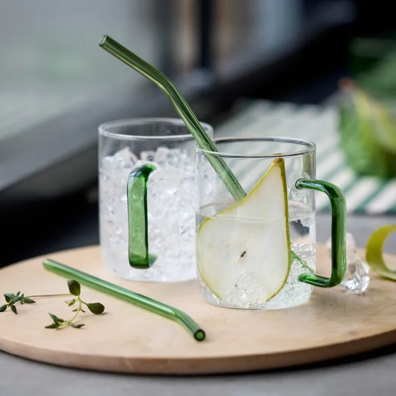 Torino glasskrus 40 cl 2 stk grønn