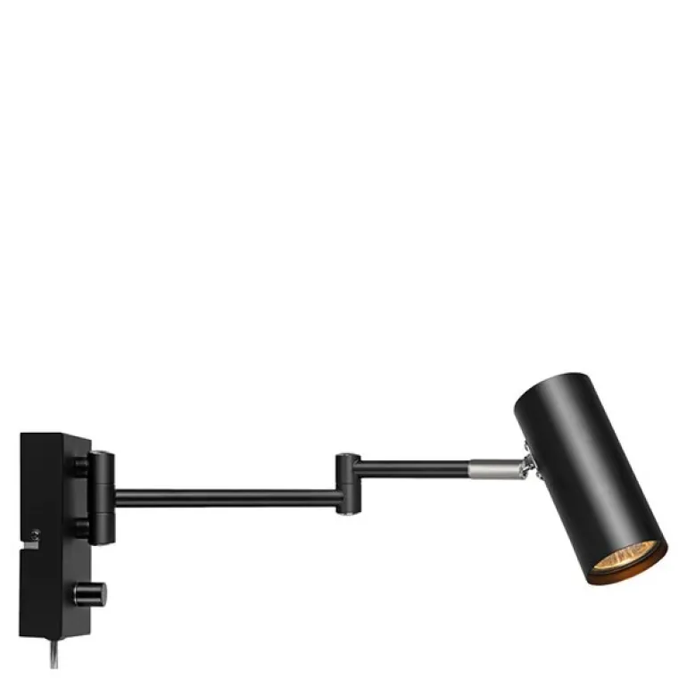 Torino vegglampe 39 cm svart