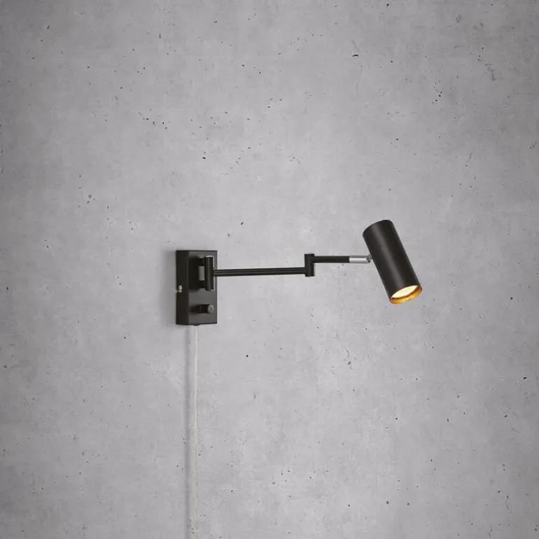 Torino vegglampe 39 cm svart