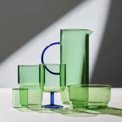 Torino vinglass 30 cl 2 stk grønn/blå