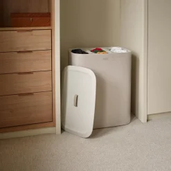 Tota Trio skittentøyskurv 90L ecru