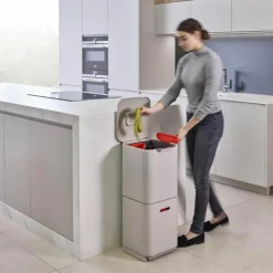 Totem søppelspann 2x20L hvit