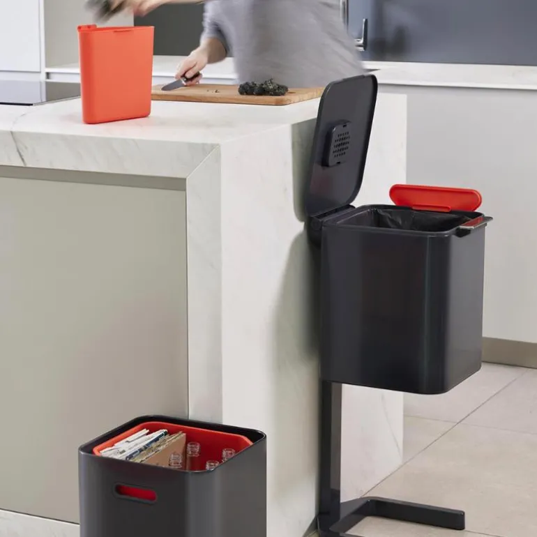 Totem søppelspann 2x20L mørk grå