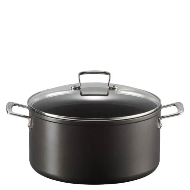 Toughened Non-Stick gryte med glasslokk 6L