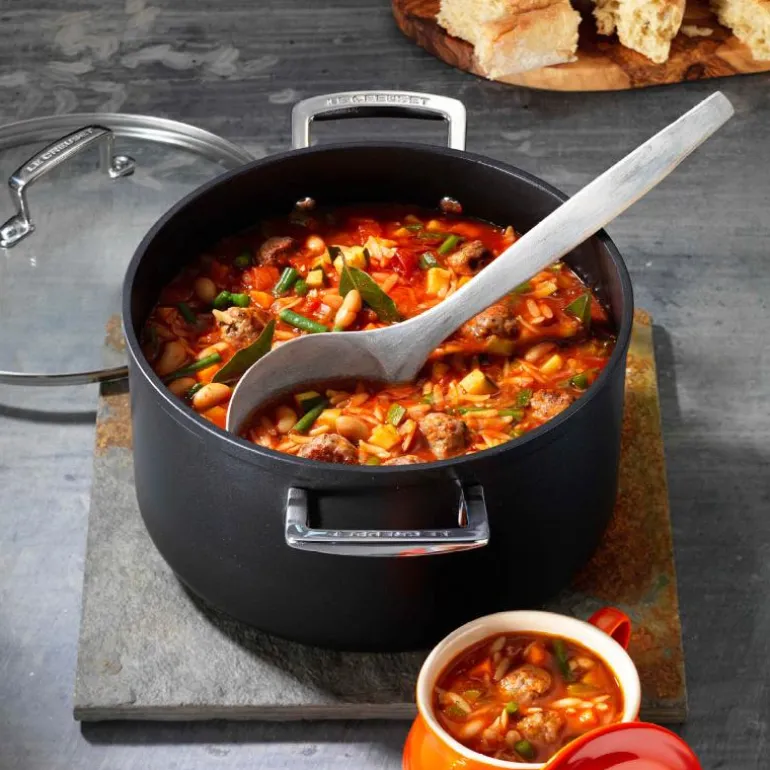 Toughened Non-Stick gryte med glasslokk 6L