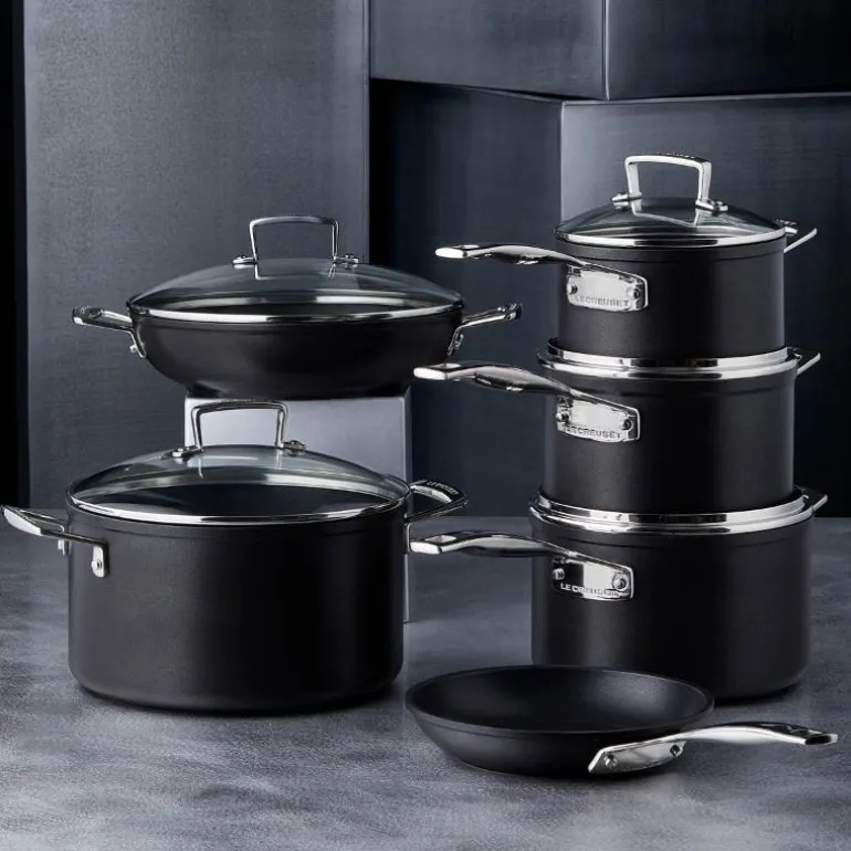 Toughened Non-Stick gryte med glasslokk 6L