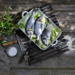 Toulouse ildfast form 31x18 cm hvit