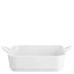 Toulouse ildfast form 22x22x6 cm hvit