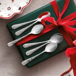 Toy's Delight teskjesett med julemotiv 6 stk