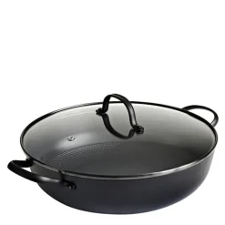 Traktørpanne i støpejern med Honeycomb keramisk belegg 30 cm