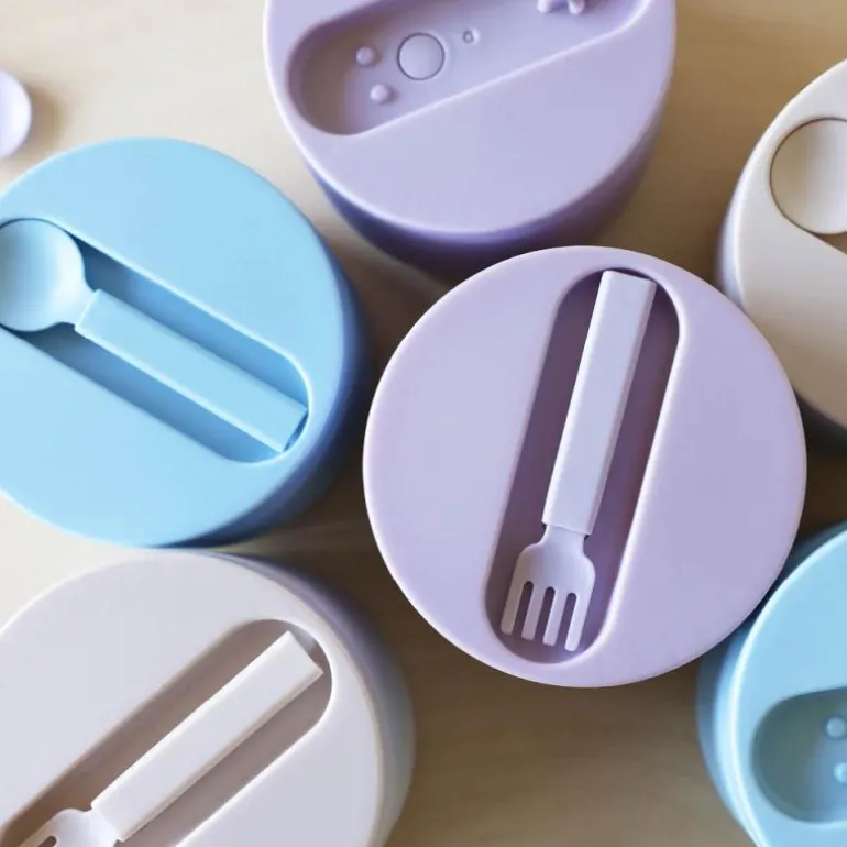 Travel mattermos 0,33L lys blå