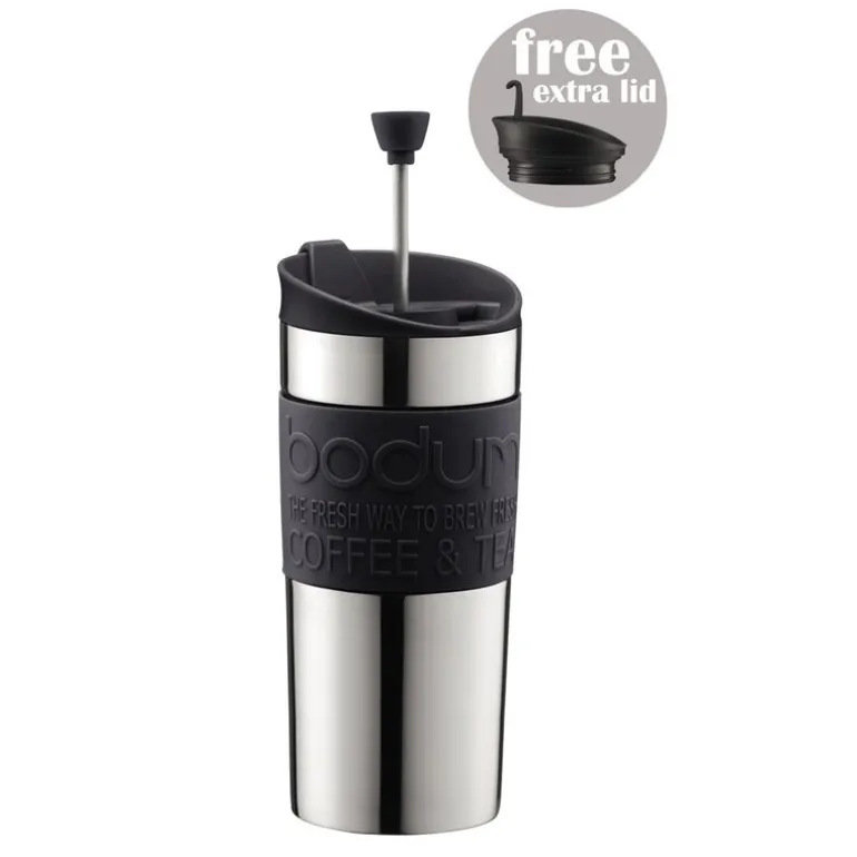 Travel press termokopp 35 cl svart