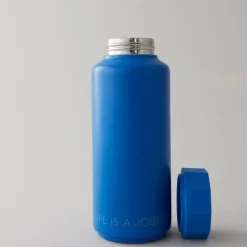 Travel termoflaske Life is a journey 50 cl koboltblå