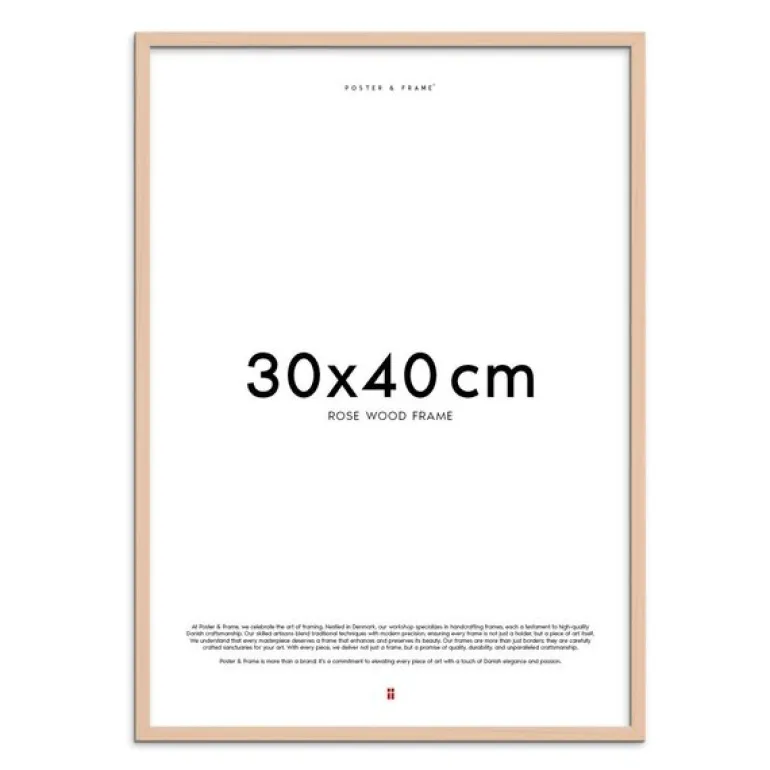 Treramme 30x40 cm rose