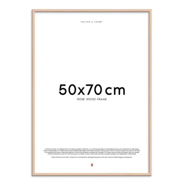 Treramme 50x70 cm rose