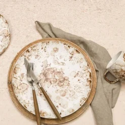 Trevare dekketallerken 32 cm mangotre brun