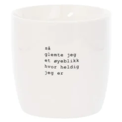 Trygve Skaug krus heldig 30 cl hvit